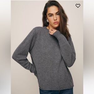 reformation boyfriend crewneck cashmere sweater